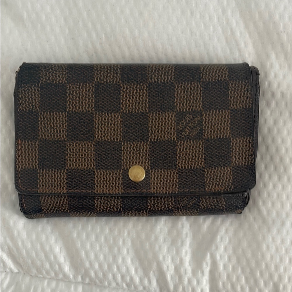 Checkered Brown Wallet authentic Lv